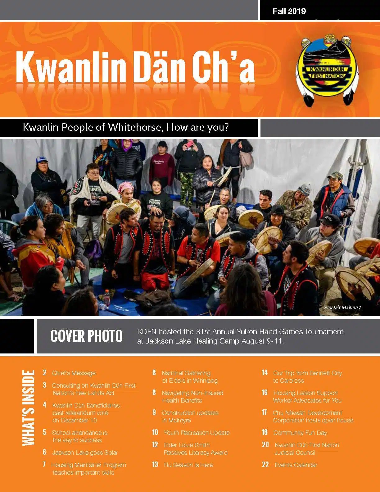 Fall 2019 - Kwanlin Dän Ch'a Newsletter