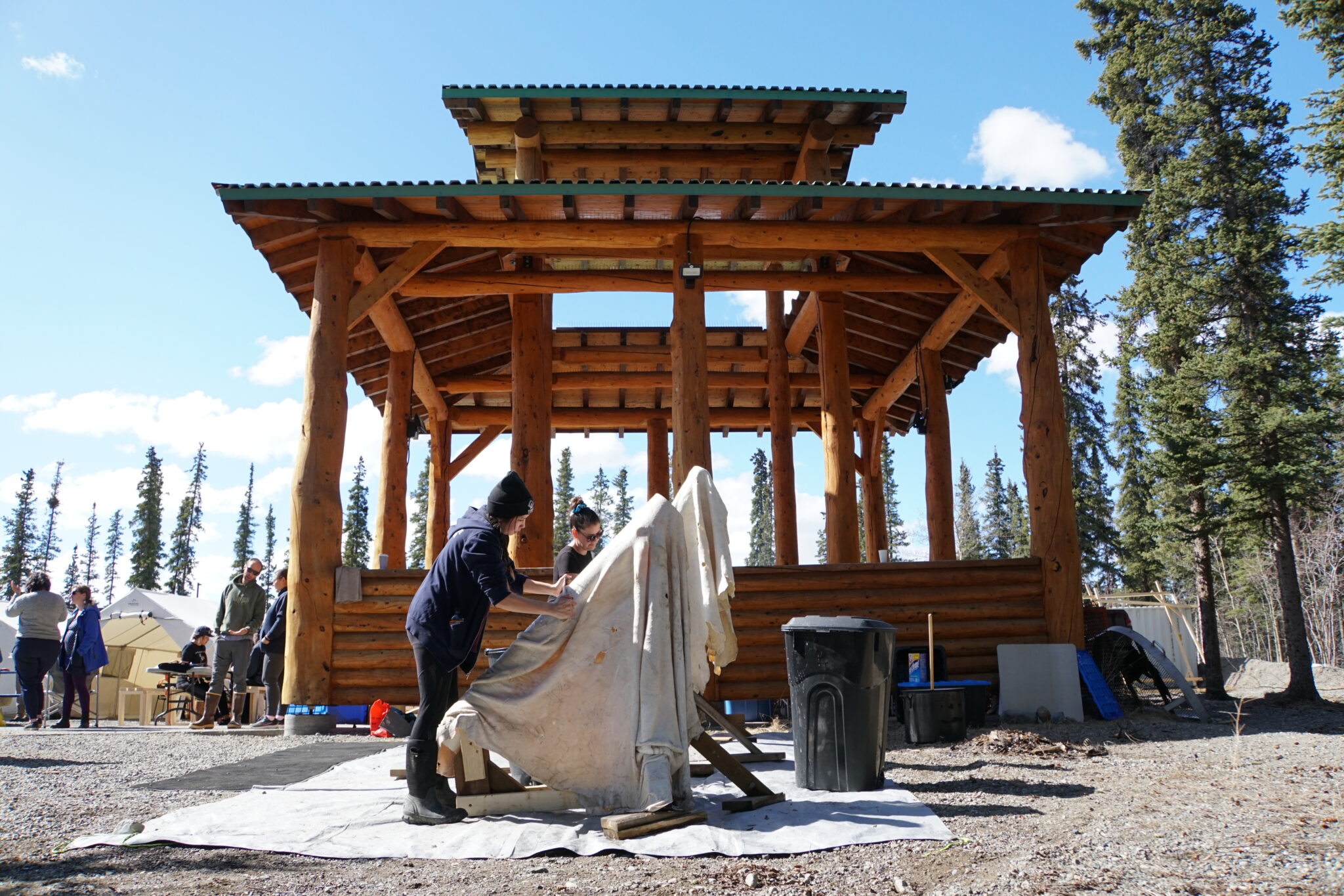 PHOTOS: Hide tanning camp - Kwanlin Dün First Nation